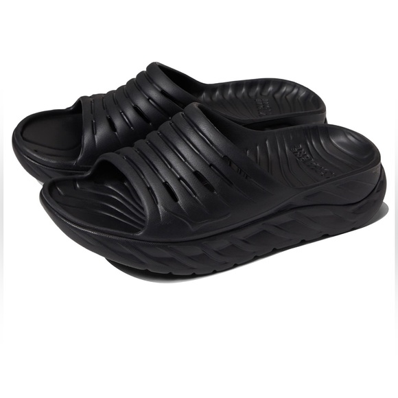 Hoka Shoes - Hoka Ora Recovery Slide Black Size 8